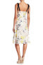 Фото #3 товара Donna Morgan 153035 Women's Embroidered Floral Dress Yellow/Navy Sz. 10 US