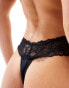 Фото #2 товара New look 2 pack floral lace no VPL briefs in black