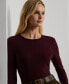 ფოტო #3 პროდუქტის Women's Cotton-Blend Long-Sleeve Top