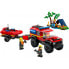 LEGO 4X4 Firefighter Truck With Rescue Boat Construction Game