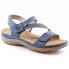 Comfortable Rieker W RKR587 blue sandals