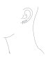 ფოტო #3 პროდუქტის Boho Trendy Minimalist Geometric Pyramid Spike Triangles Crawlers Ear Pin Warp Climbers Earrings For Women Teen .925 Sterling Silver