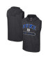 Фото #1 товара Men's Black Duke Blue Devils Varsity Sleeveless Hoodie Tank Top