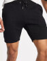 ASOS DESIGN 2 pack jersey skinny shorts in grey marl/black - MULTI Schwarz/Kalkgrau, M Long - фото #4