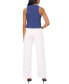 ფოტო #4 პროდუქტის Women's Sleeveless Button Down V-Neck Micro Vest