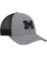 Фото #4 товара Men's Charcoal Michigan Wolverines Carbon Trucker Adjustable Hat