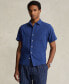 Фото #1 товара Men's Classic-Fit Linen-Cotton Camp Shirt
