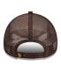 Фото #2 товара Men's White, Brown San Diego Padres Stacked A-Frame Trucker 9FORTY Adjustable Hat
