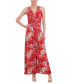 ფოტო #1 პროდუქტის Petite V-Neck Sleeveless Maxi Dress