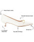 ფოტო #7 პროდუქტის Women's Rumi Pointed Toe Kitten Heel Pumps