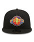 ფოტო #2 პროდუქტის Men's Black Houston Rockets Neon Pop 9FIFTY Snapback Hat