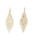 ფოტო #1 პროდუქტის Women's Silver Foliage Drop Earrings