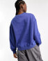 Weekday Essence standard fit sweatshirt in blue