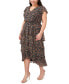 Фото #3 товара Платье MSK с цветочным принтом и расклешенным силуэтом