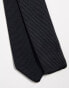 River Island knitted pointed tip tie in black