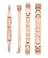 Фото #3 товара Наручные часы Anne Klein Women's Rose Gold-Tone Alloy Bangle Watch 32mm and Bracelet Set.