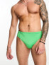 COLLUSION swim brief in bright green