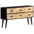 Sideboard BIRKENA Mango Braun/Schwarz