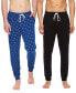 Фото #5 товара Пижама Joe Boxer Fun All Over Print Lickys и Solid Jogger Pants, Pack of 2