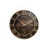 Wall Clock DKD Home Decor Aeroplane Crystal Golden Iron Dark brown (52 x 5 x 52 cm)