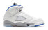 Jordan Air Jordan 5 Retro "Stealth 2.0" 高帮 复古篮球鞋 GS 白蓝 / Кроссовки Jordan Air Jordan 5 Retro "Stealth 2.0" GS 440888-140