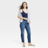 Фото #5 товара Women's High-Rise 90's Slim Jeans - Universal Thread Dark Blue 00