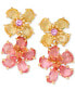 Фото #1 товара Gold-Tone Paradise Flower Double Drop Earrings