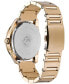 Фото #3 товара Drive from Citizen Eco-Drive Men's Rose Gold-Tone Stainless Steel Bracelet Watch 42mm