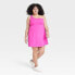 Фото #1 товара Women's Asymmetrical Dress - All in Motion Vibrant Pink 2X