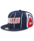 Фото #2 товара Men's Navy Houston Rockets 2022/23 City Edition Official 59FIFTY Fitted Hat