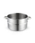 Canning Juice Steamer Extractor Fruit Vegetables for Making Jelly, Sauces, 11-Quart Stainless Steel Multipot with Glass Lid, Clamp, 2-Pcs Hose