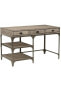 Фото #3 товара Gorden Desk In Weathered Oak & Silver