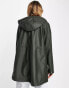 Фото #4 товара Vero Moda coated jacket with hood in deep khaki