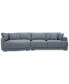 Фото #3 товара Vasher 135" 2-Pc. Fabric Sectional with Cuddler, Created for Macy's