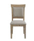 Фото #2 товара Oliver 20" 2 Piece Wood Frame Upholstered Dining Side Chair