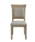 Oliver 20" 2 Piece Wood Frame Upholstered Dining Side Chair