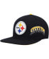 ფოტო #1 პროდუქტის Men's Black Pittsburgh Steelers Hometown Snapback Hat