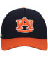 ფოტო #3 პროდუქტის Men's Navy, Orange Auburn Tigers Two-Tone Reflex Hybrid Tech Flex Hat