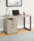 Фото #3 товара Стол для офиса Monarch Specialties с 3 выдвижными ящиками и плавающим рабочим столом.