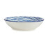 Deep Plate Stripes Porcelain Blue White 6 Units (20 x 4,7 x 20 cm)