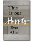 Фото #1 товара Happily Ever After Gallery-Wrapped Canvas Wall Art - 12" x 18"