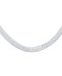 ფოტო #2 პროდუქტის Flat 5MM Snake Flexible Omega Chain .925 Sterling Silver Herringbone Choker Collar Necklace For Women 16 Inch