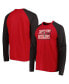 Men's Red Tampa Bay Buccaneers Current Raglan Long Sleeve T-shirt