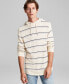 ფოტო #1 პროდუქტის Men's Regular-Fit Stripe Hooded Sweater, Created for Macy's