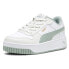 Фото #2 товара Puma Carina Street Platform Youth Girls Green, White Sneakers Casual Shoes 3938