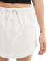 Фото #3 товара COLLUSION beach low rise linen mini skirt in ecru