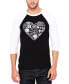 Фото #4 товара Sea Shells - Men's Raglan Baseball Word Art T-Shirt