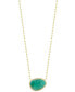 ფოტო #1 პროდუქტის Gemstone and Diamond (1/10 ct. t.w.) 17" Necklace in 14k Yellow Gold