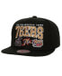 Men's Black Philadelphia 76ers Champ Stack Snapback Hat