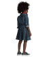 Toddler and Little Girls Belted Cotton Chino Shirtdress